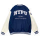 NTPU經典美式棒球外套_經典藍